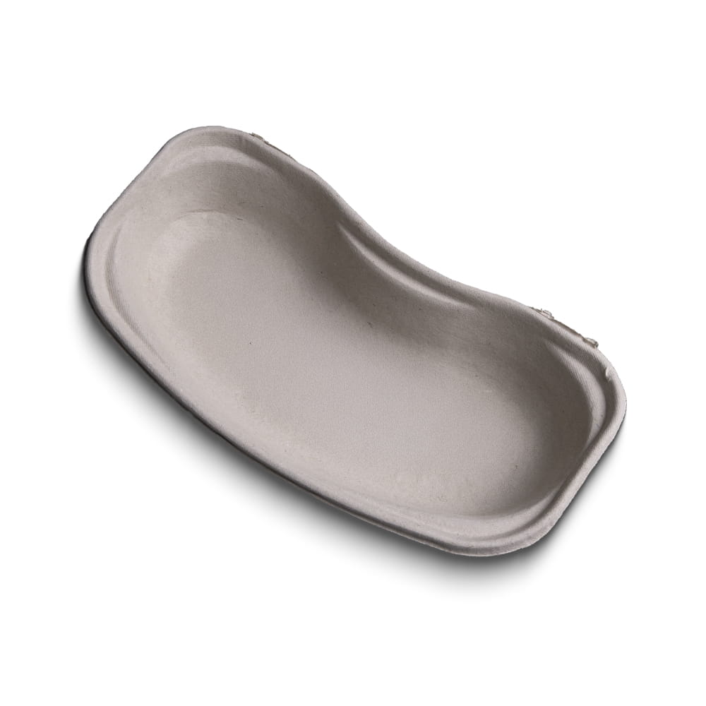 Einmal Faserstoff Nierenschale, grau, 252 x 150 x 48 mm, 700 ml