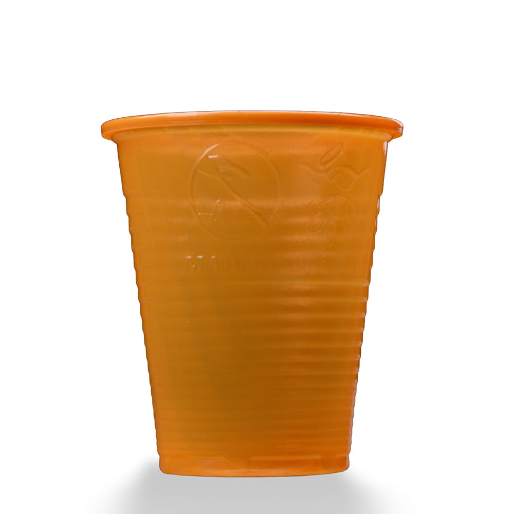 PP Mundspülbecher,180 ml, Farbe orange, Polypropylen