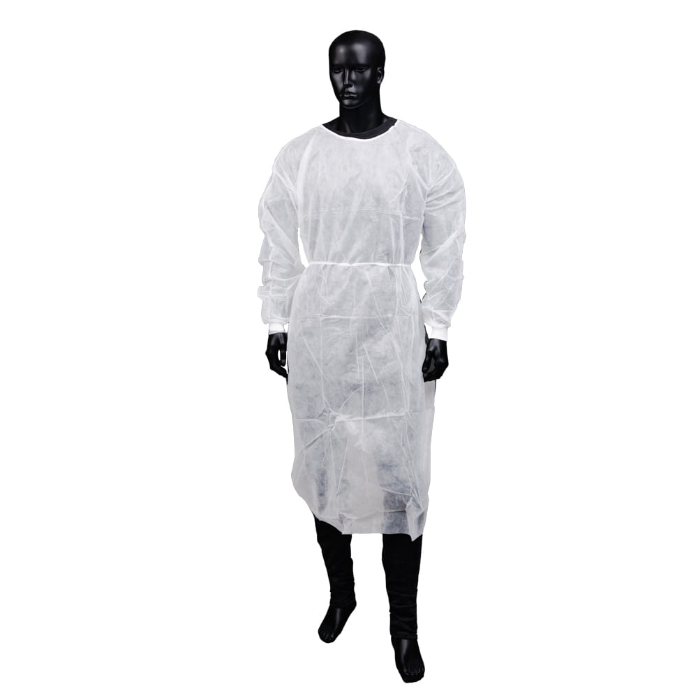 PP Einweg Besucherkittel, Größe L, XL, Farbe weiß, Vlies, Med-Comfort