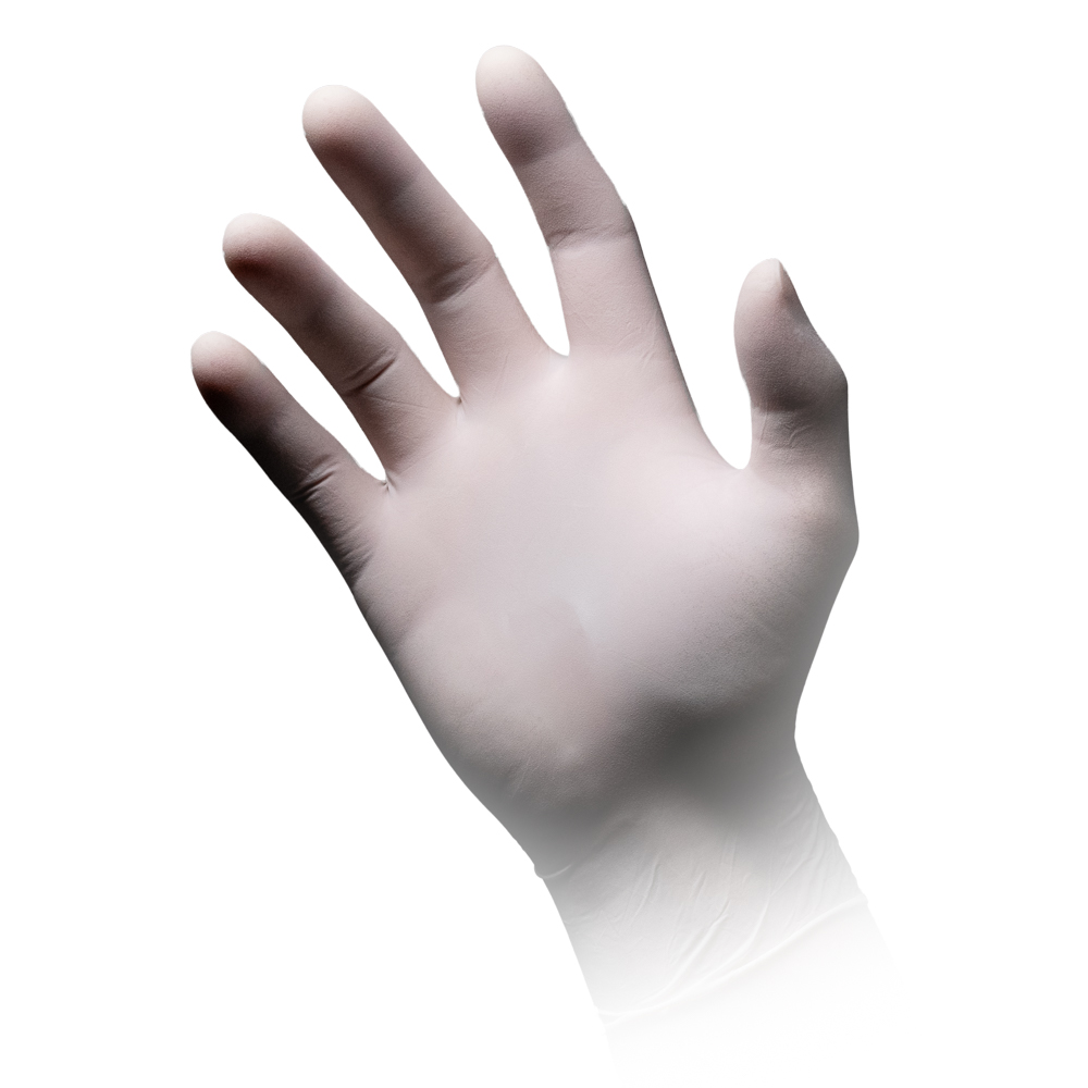 Latexhandschuhe, weiß, Größe S, puderfrei, Med-Comfort Premium Grip