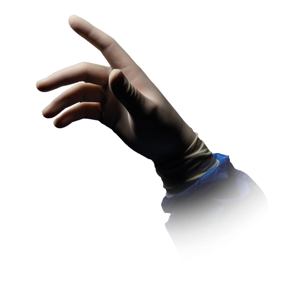 OP-Handschuhe, Latex Einmalhandschuhe, puderfrei, weiß, Gr. 7,5, Med-Comfort