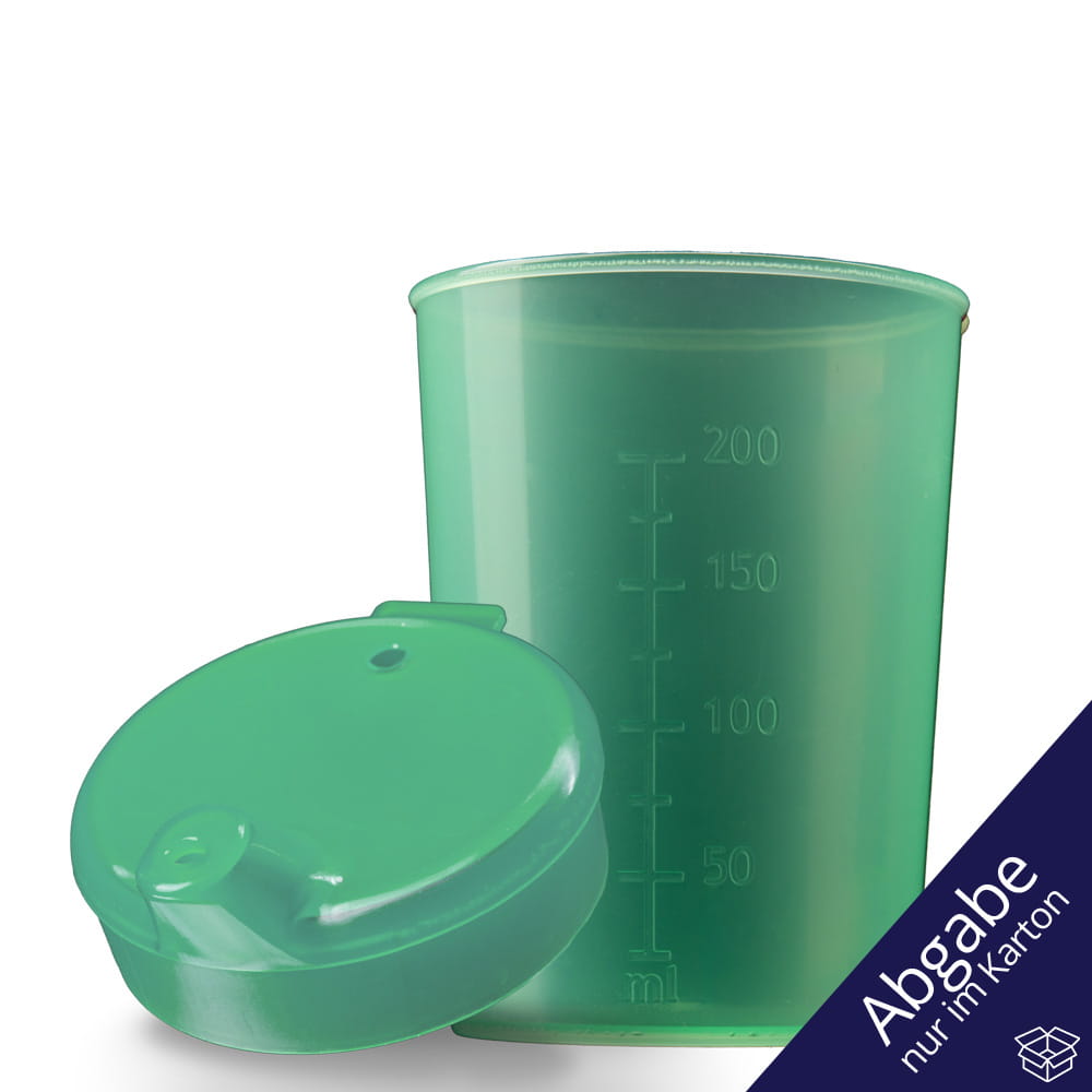 PP Schnabelbecher Oberteil und Unterteil SET,grün, 50 x 250 ml