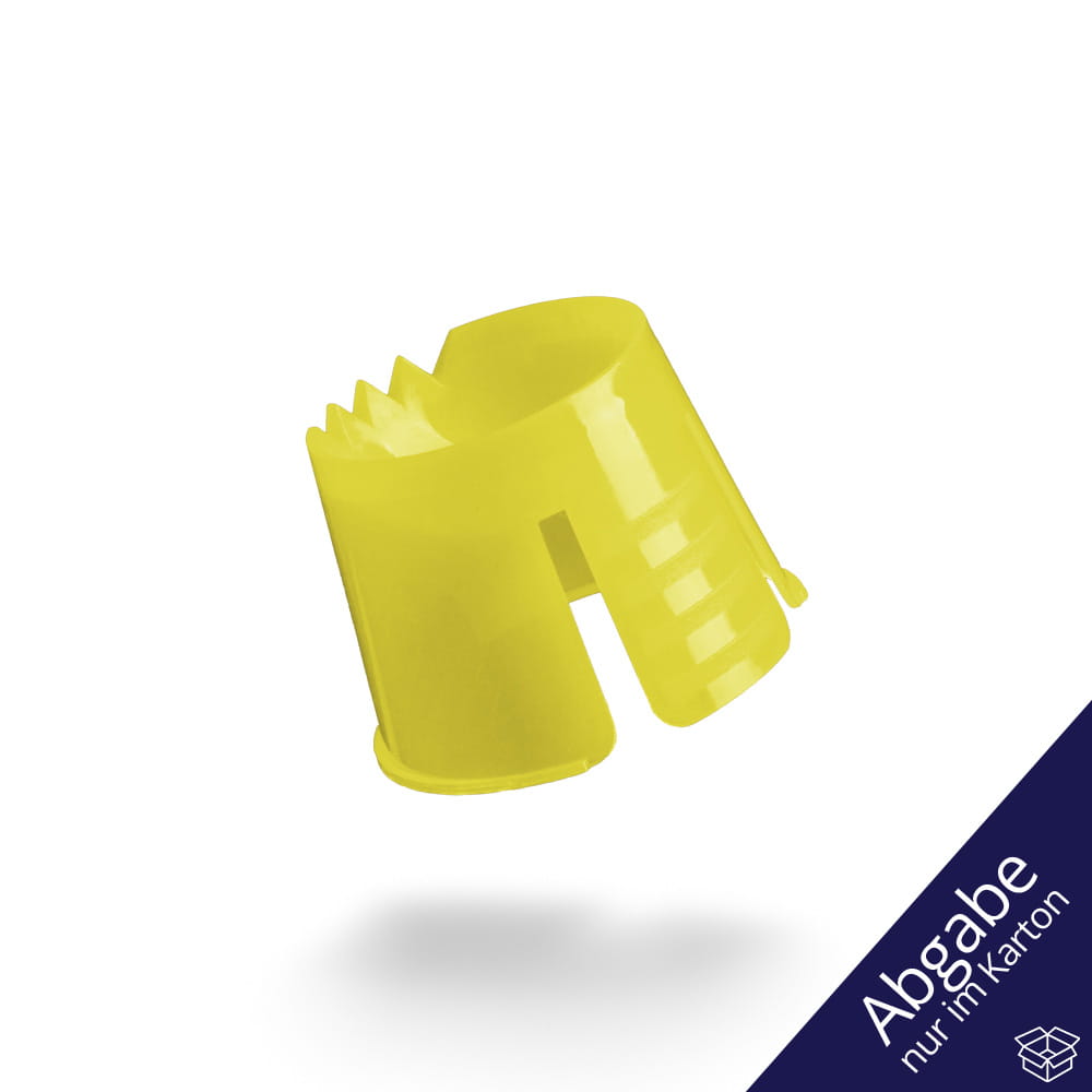 PP Einweg Dappenbehälter, Farbe gelb, Polypropylen