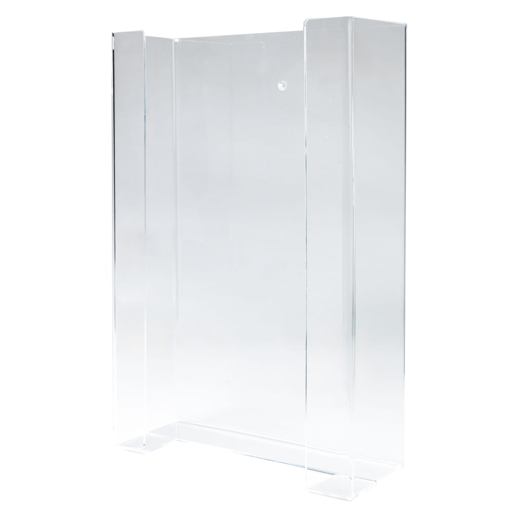 Einmalhandschuh Spender für 3 Boxen, Handschuh-Dispenserhalter TRIO, 258 x 392 x 96 mm, transparent, milchig, Acryl