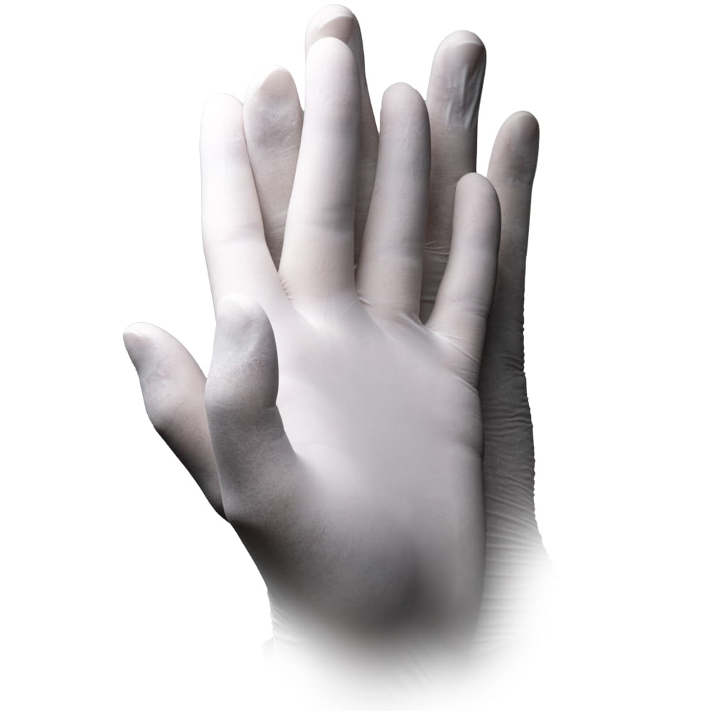 Latexhandschuhe, weiß, Größe XS, puderfrei, Basic-Touch