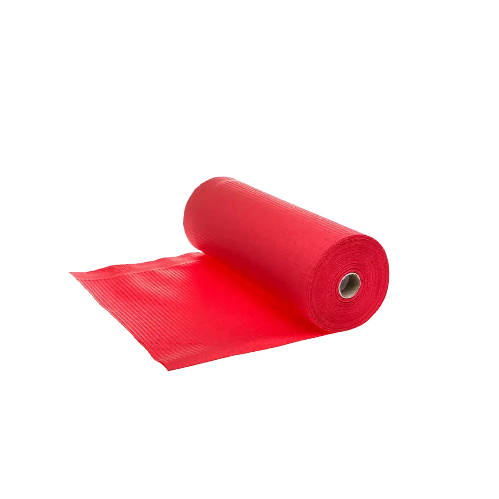 Patientenumhang mit PE Beschichtung, Farbe rot, 530 x 600 mm