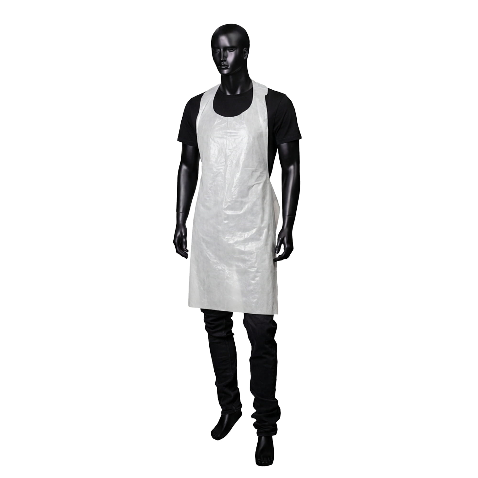 Einwegschürzen,weiß, glatte Oberfläche, 75 x 120 cm, Polyethylen, Med-Comfort