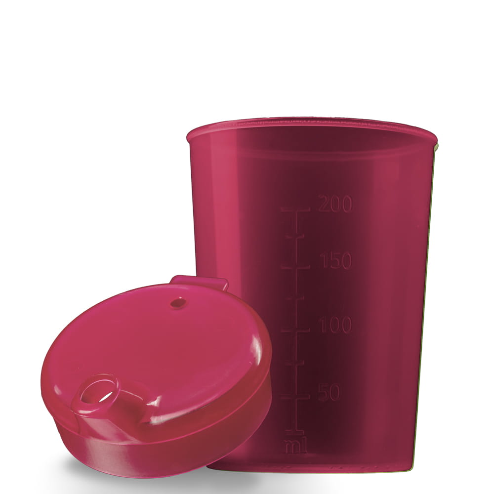 PP Schnabelbecher Oberteil und Unterteil SET, rot, 50 x 250 ml