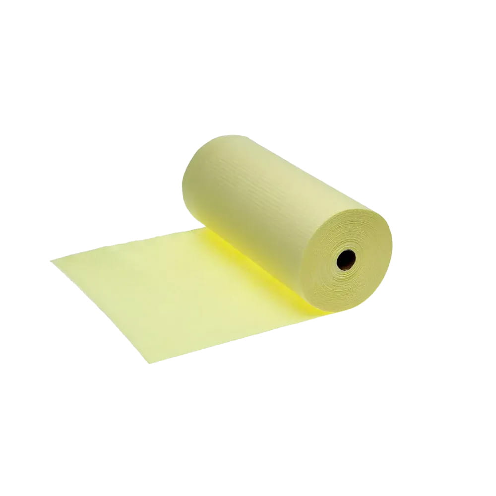 Patientenumhang mit PE Beschichtung, Farbe gelb, 530 x 600 mm