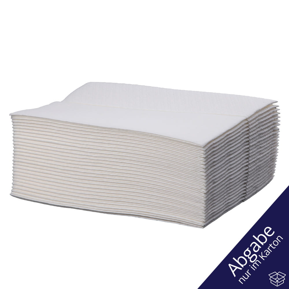 Zellstoffvlies Airlaidtücher, Farbe weiß, 30 x 38 cm