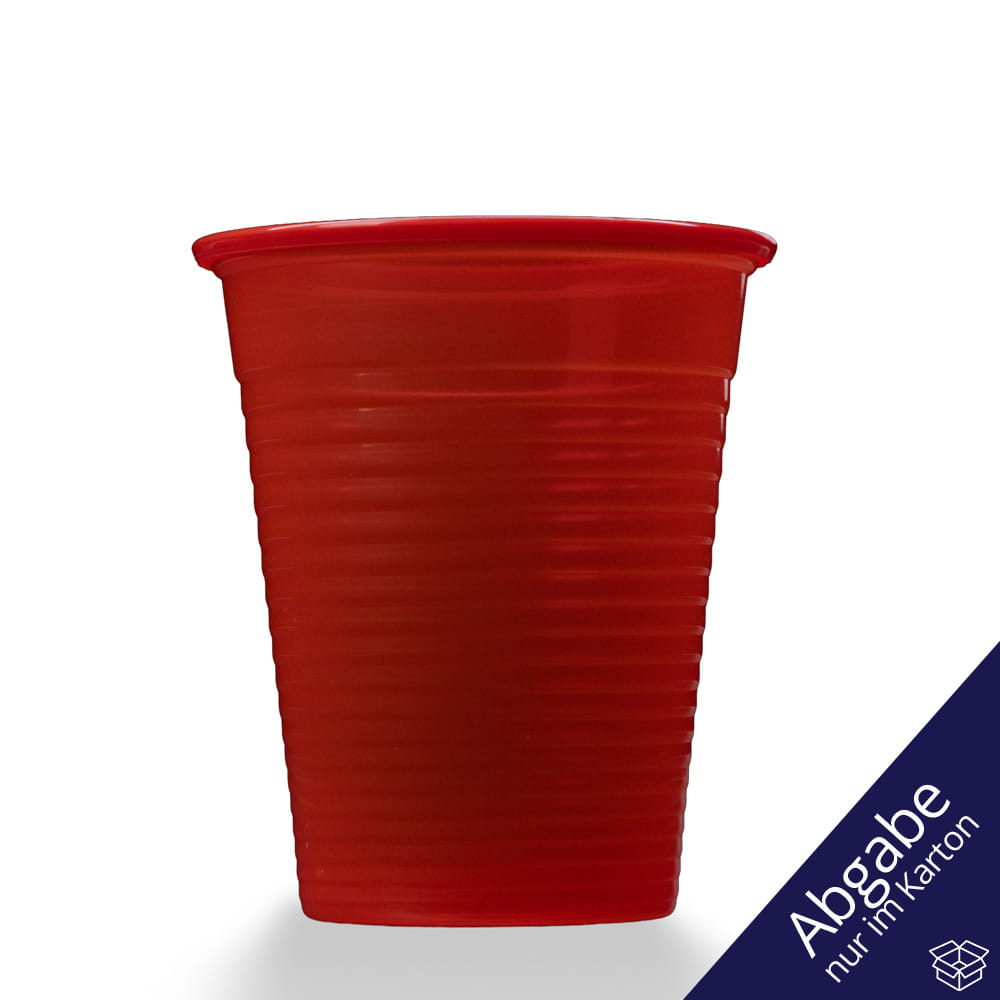 PP Mundspülbecher,180 ml, Farbe rot, Polypropylen