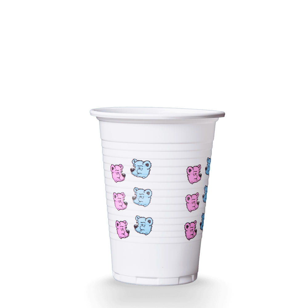 Kinder PP Mundspülbecher,180 ml, Bärenmotiv, Polypropylen Kinder PP Mundspülbecher,180 ml, Bärenmotiv, Polypropylen