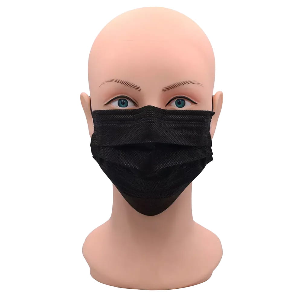 OP Maske, schwarz, black, Typ IIR, Style by Med-Comfort