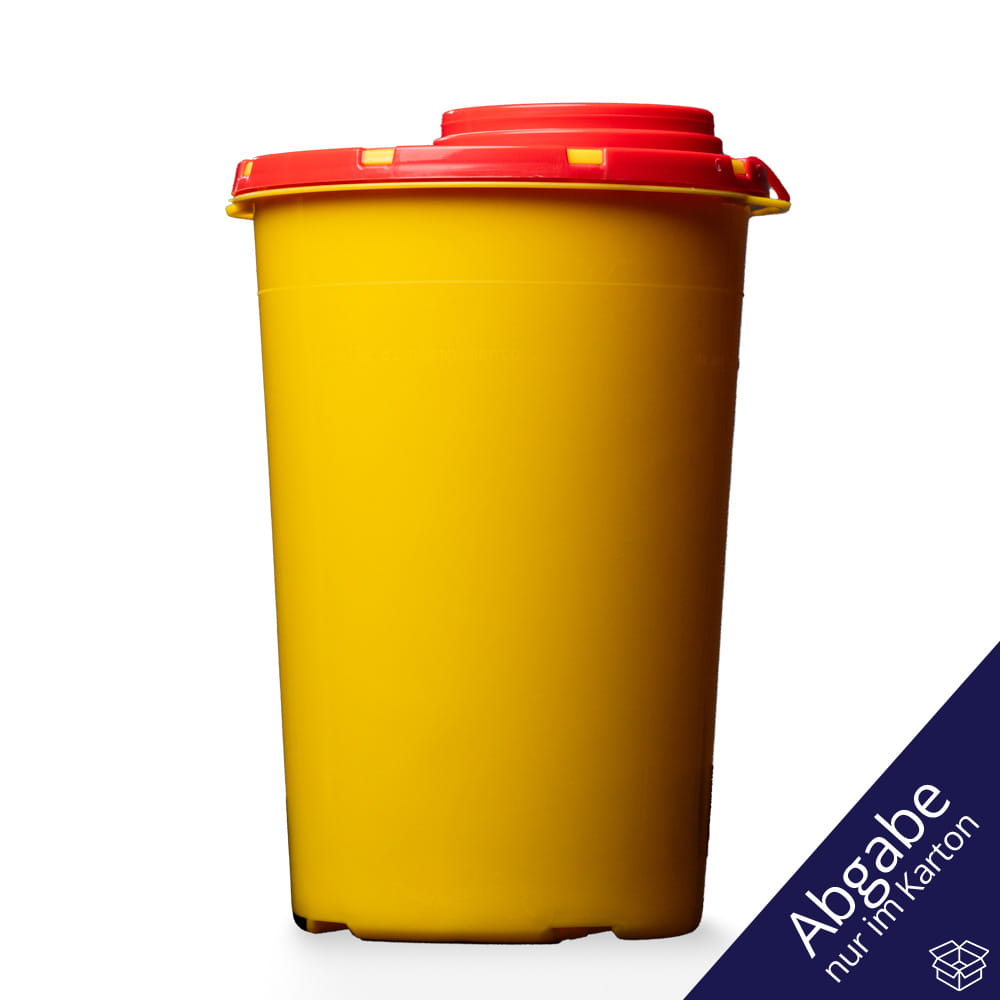 CP Kanülen-Entsorgungsbox, 2 l, mit Tragehenkel, geruchsicher, auslaufsicher