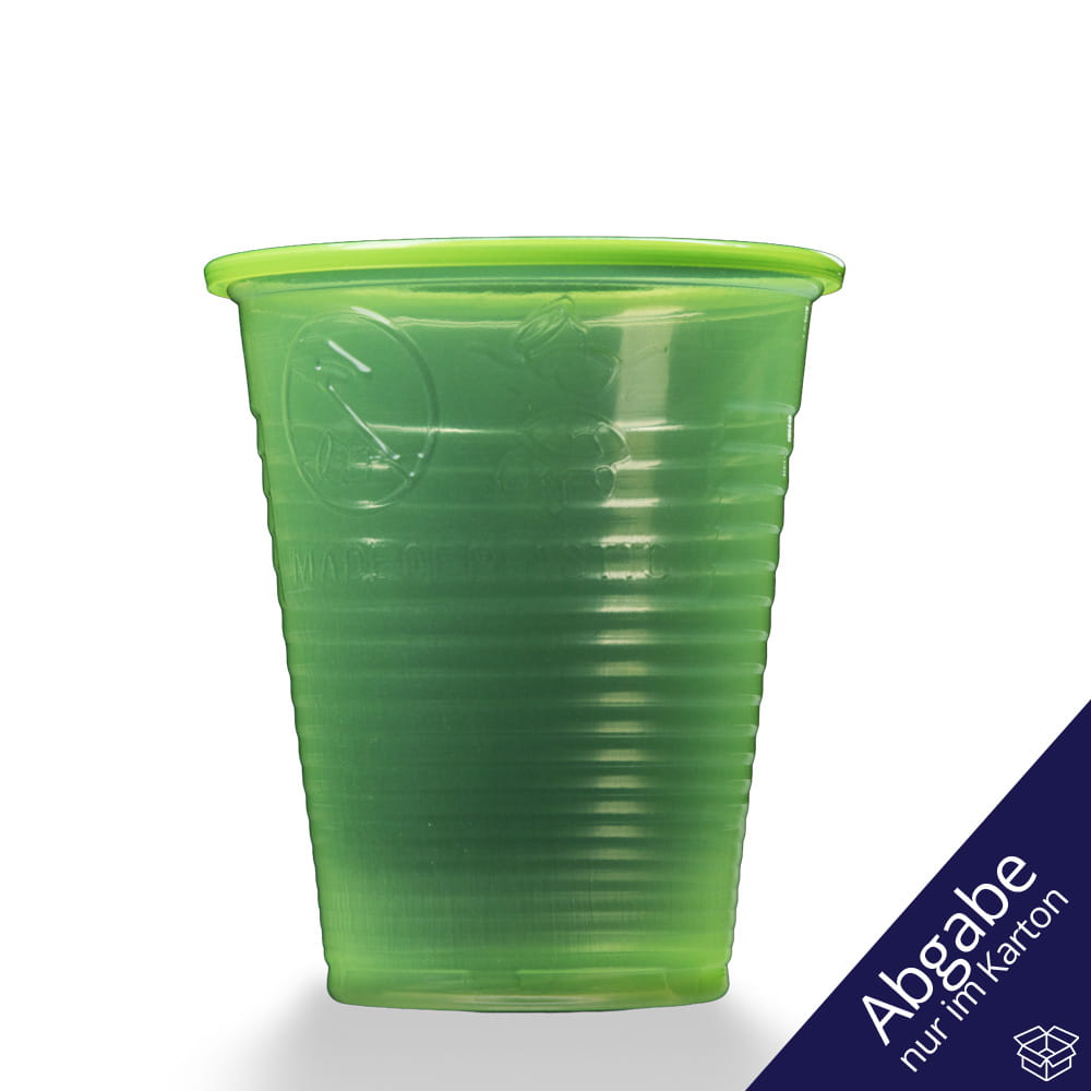 PP Mundspülbecher,180 ml, Farbe limette, grün, Polypropylen