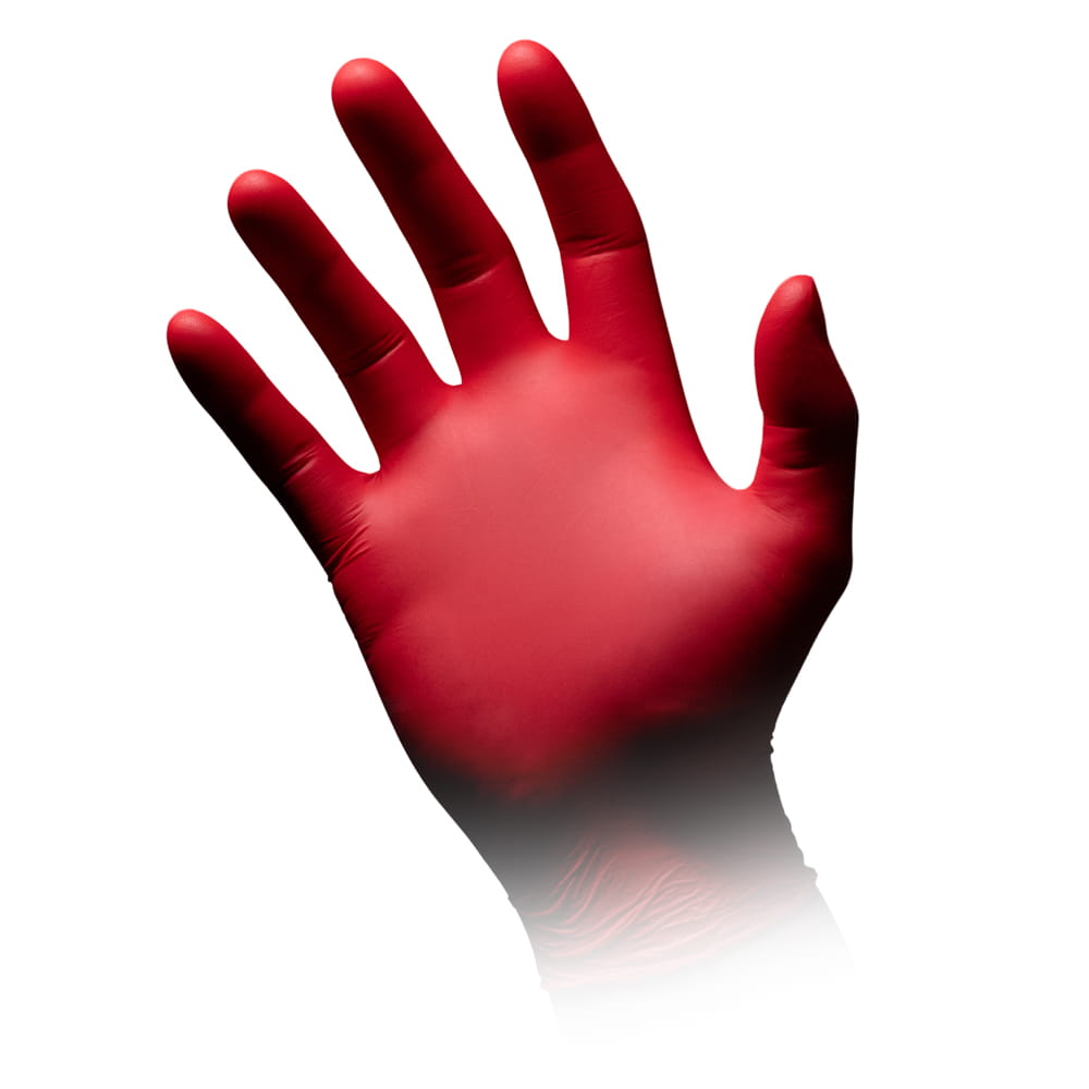 Nitrilhandschuhe, rot, Größe M, puderfrei, Style Hot Chili by Med-Comfort