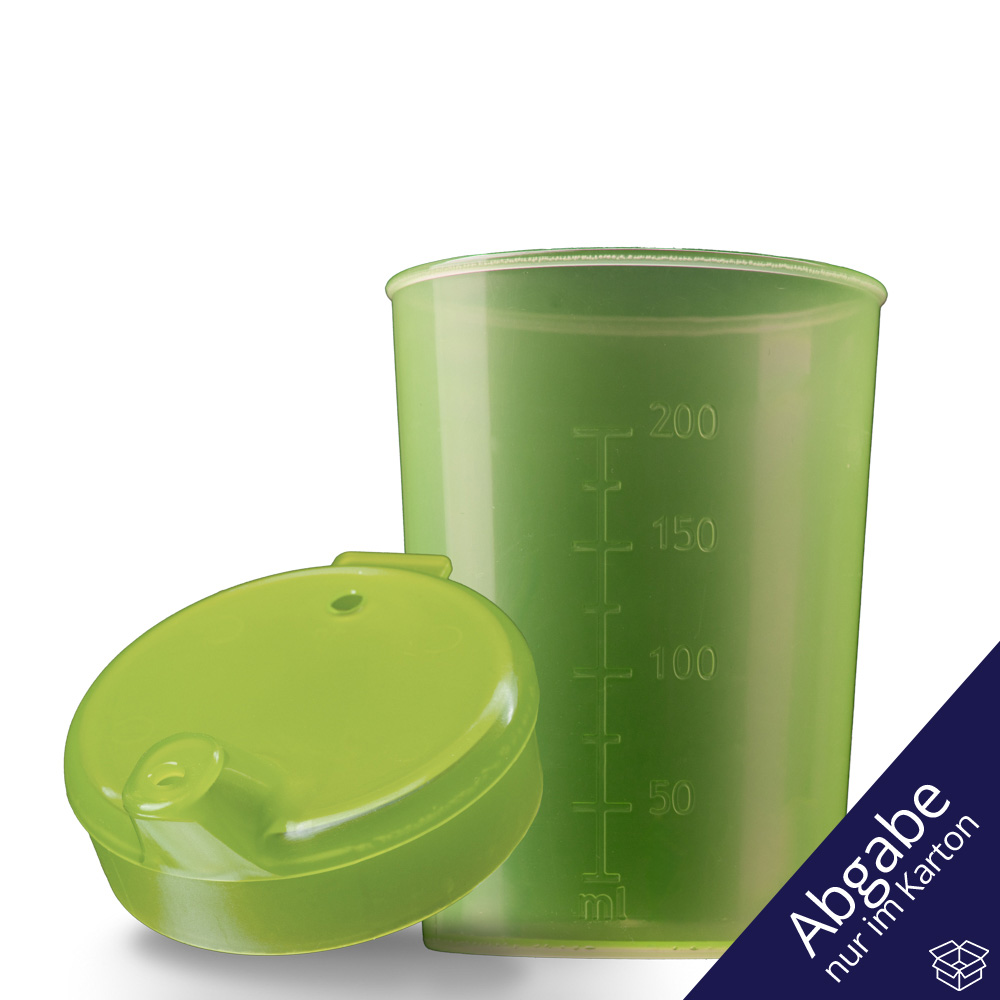 PP Schnabelbecher Oberteil und Unterteil SET, gelb, 50 x 250 ml