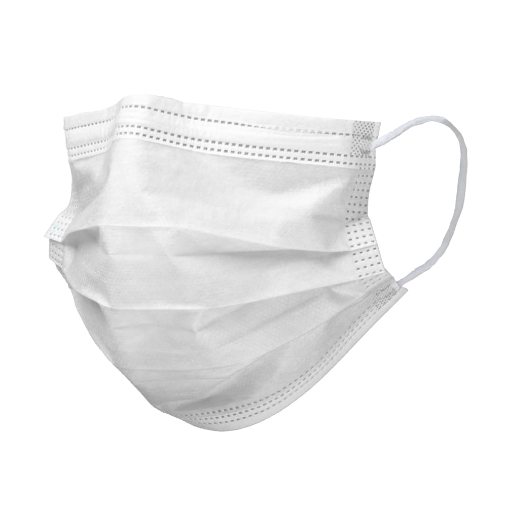 OP Maske, weiss, 3-lagig, Typ II, mit Elastikbändern, Basic-Plus OP Maske, weiss, 3-lagig, Typ II, mit Elastikbändern, Basic-Plus