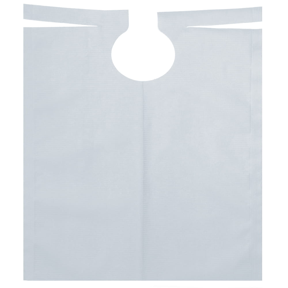 Patientenumhang mit PE Beschichtung, Farbe weiß, 530 x 600 mm Patientenumhang mit PE Beschichtung, Farbe weiß, 530 x 600 mm