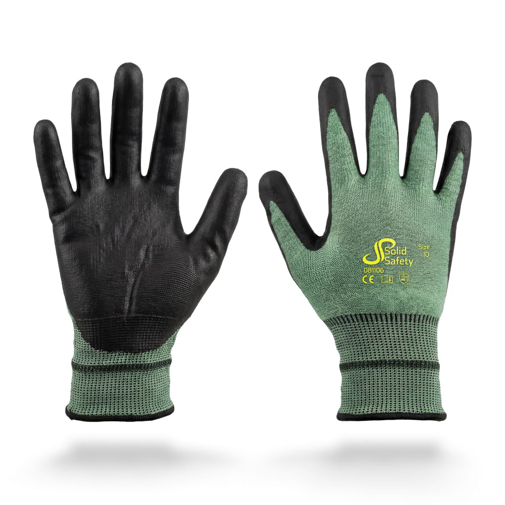 Schnittschutzhandschuh, Größe 8, grün, SolidSafety Cut Extreme