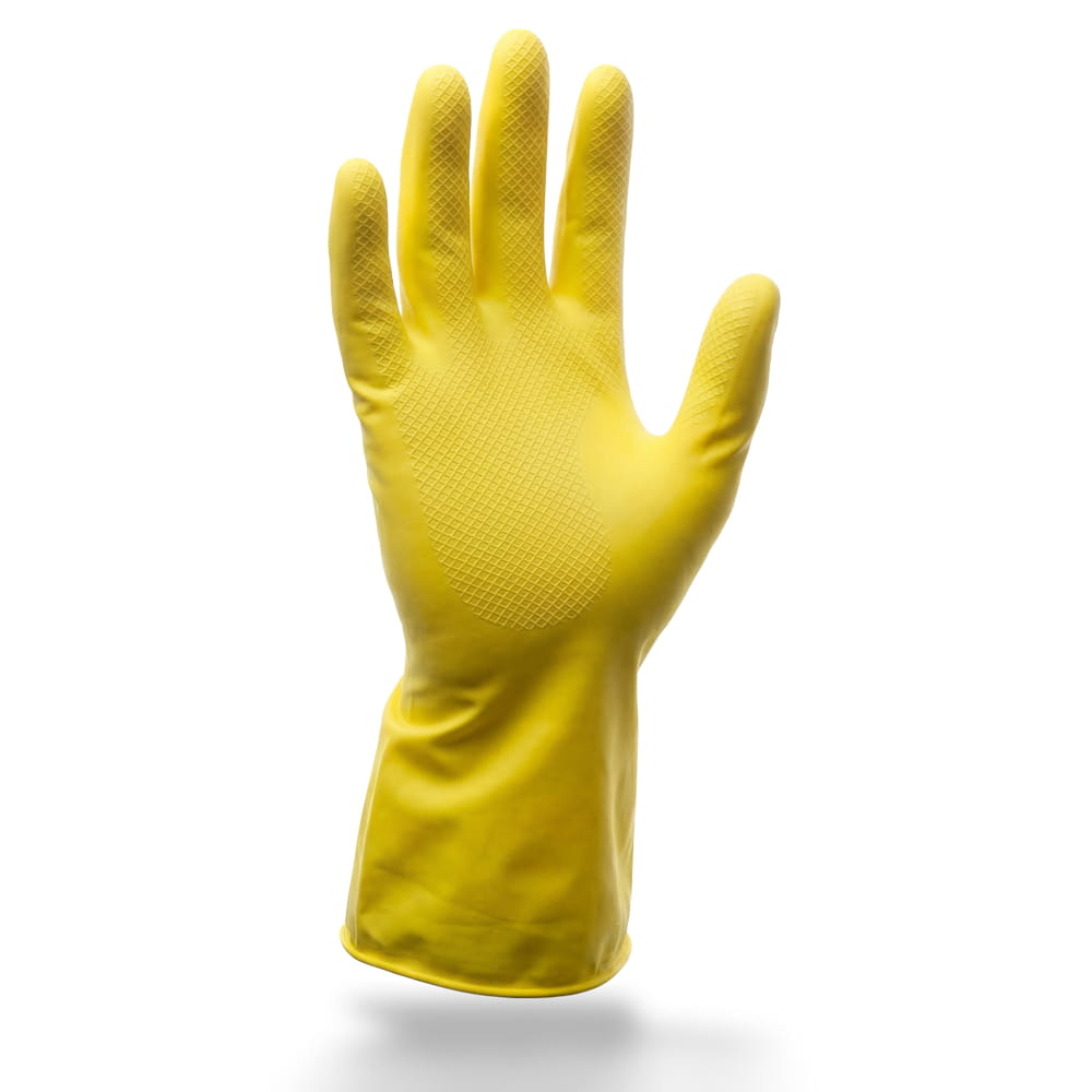 Haushaltshandschuhe Latex, gelb, Größe M, puderfrei, Clean-Comfort