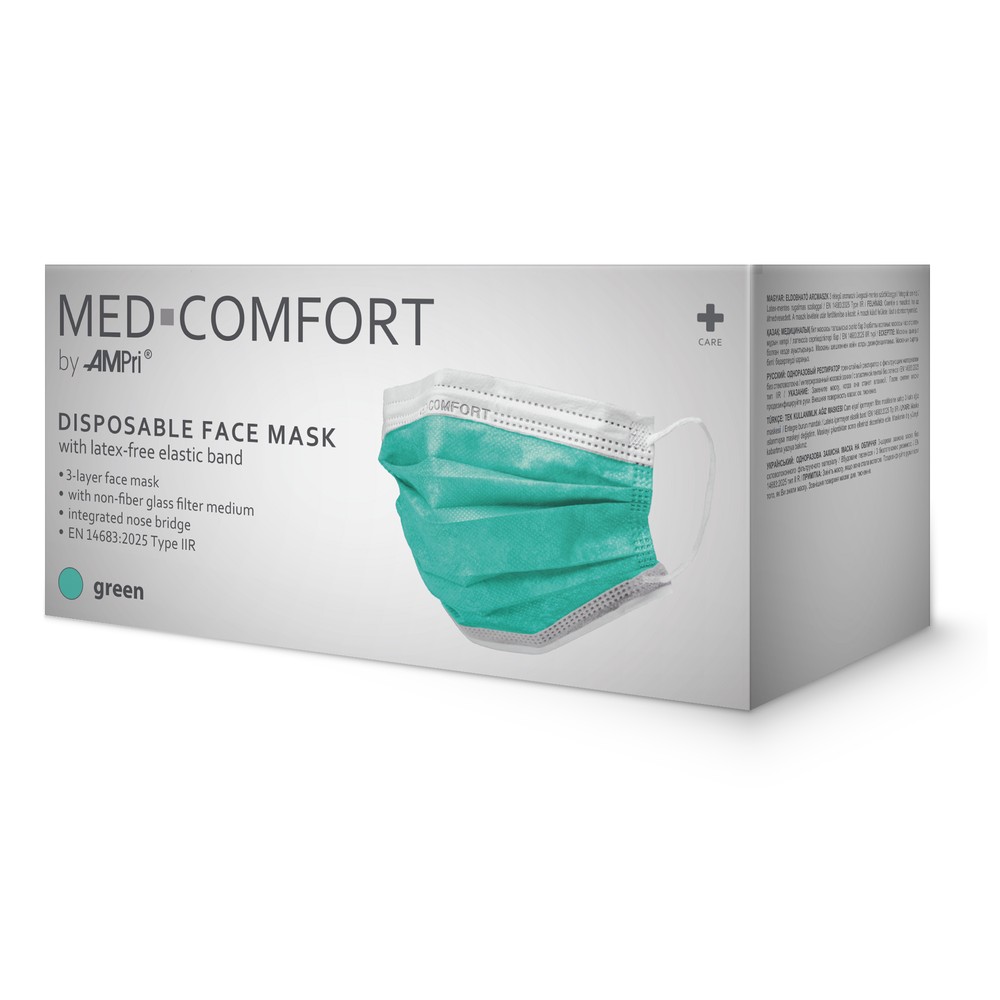 OP Maske, grün, Typ IIR, Med-Comfort