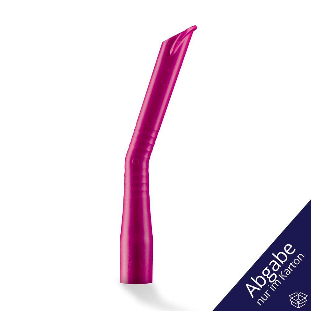 Dental Absaugkanülen für Erwachsene, Größe 124 x 16 mm, Farbe pink, Med-Comfort