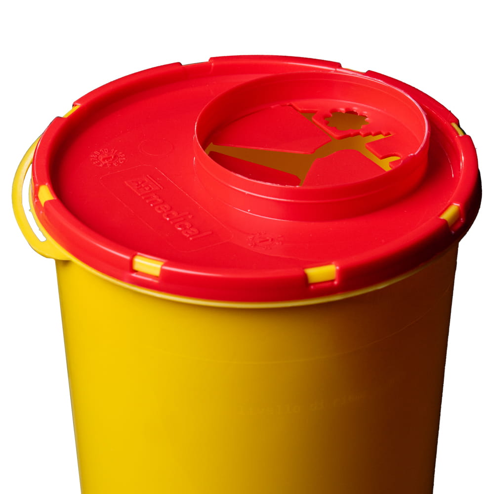 CP Kanülen-Entsorgungsbox, 2 l, mit Tragehenkel, geruchsicher, auslaufsicher