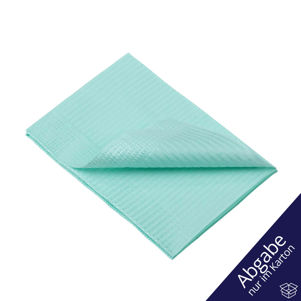 Dental Einweg Patientenservietten, 33 x 45 cm, Farbe grün
