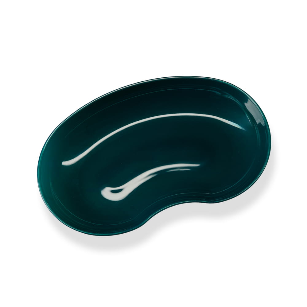 Kunststoff Nierenschale, Farbe dunkelgrün, grün , 24 cm, 600 ml, Med-Comfort