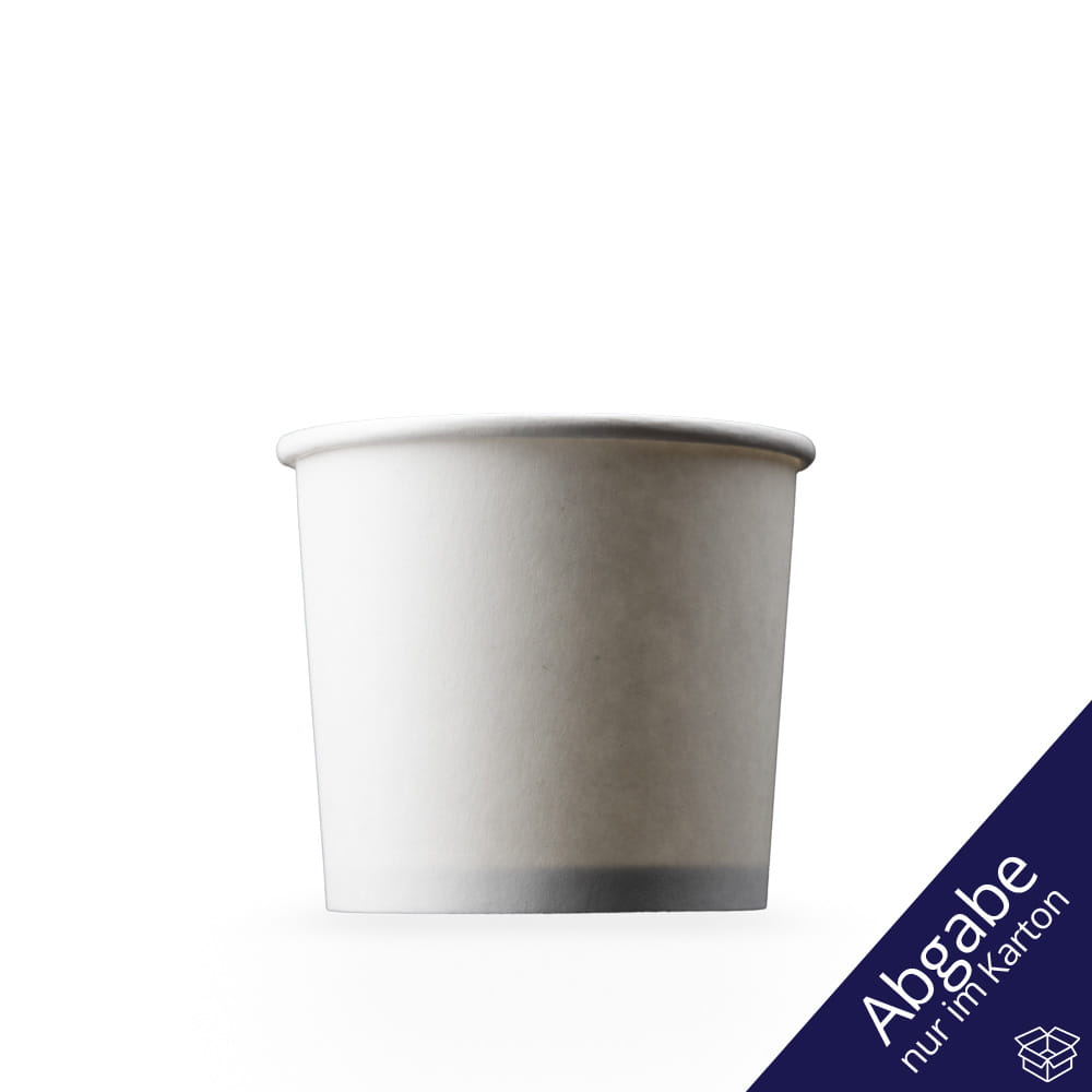 Hartpapier Mundspülbecher, 219 ml, Farbe weiß