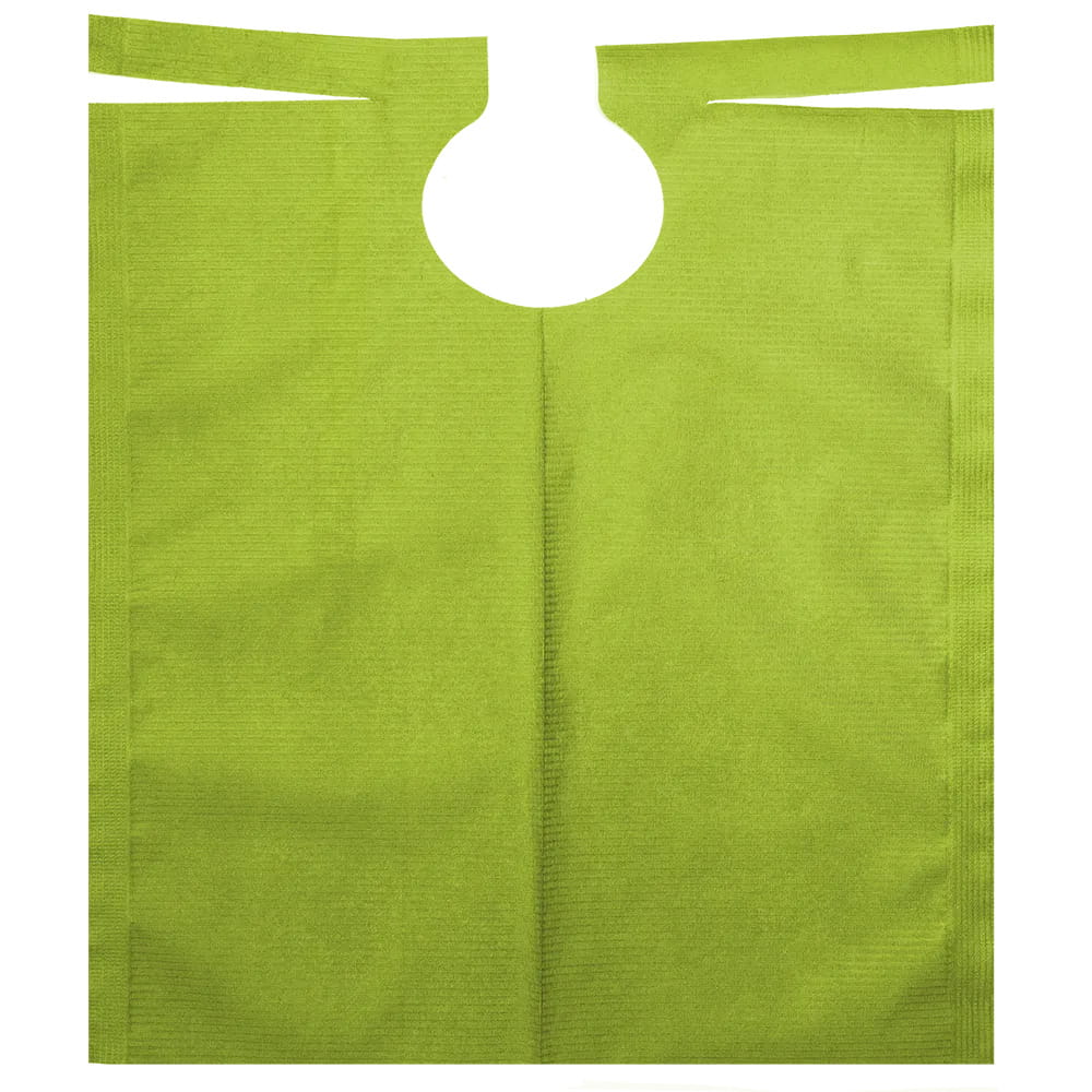 Patientenumhang mit PE Beschichtung, Farbe limette, grün, hellgrün, 530 x 600 mm Patientenumhang mit PE Beschichtung, Farbe limette, grün, hellgrün, 530 x 600 mm