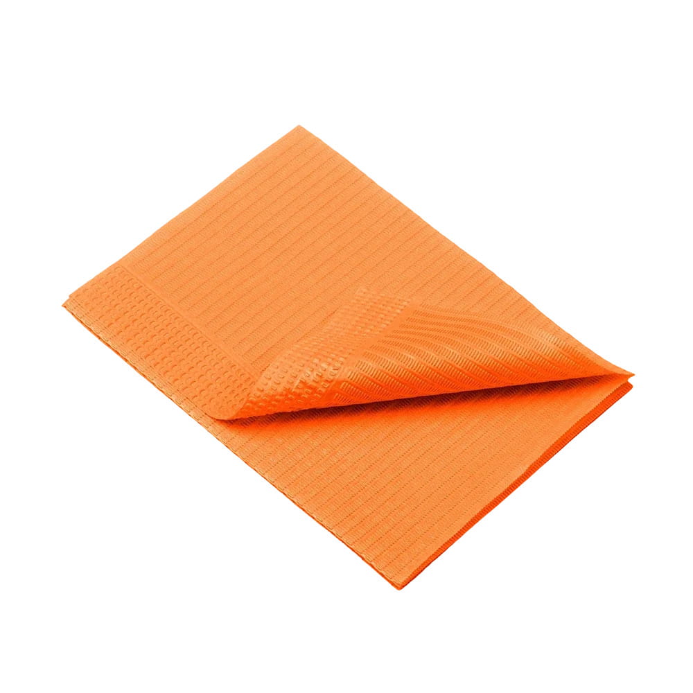 Dental Einweg Patientenservietten, 33 x 45 cm, Farbe orange