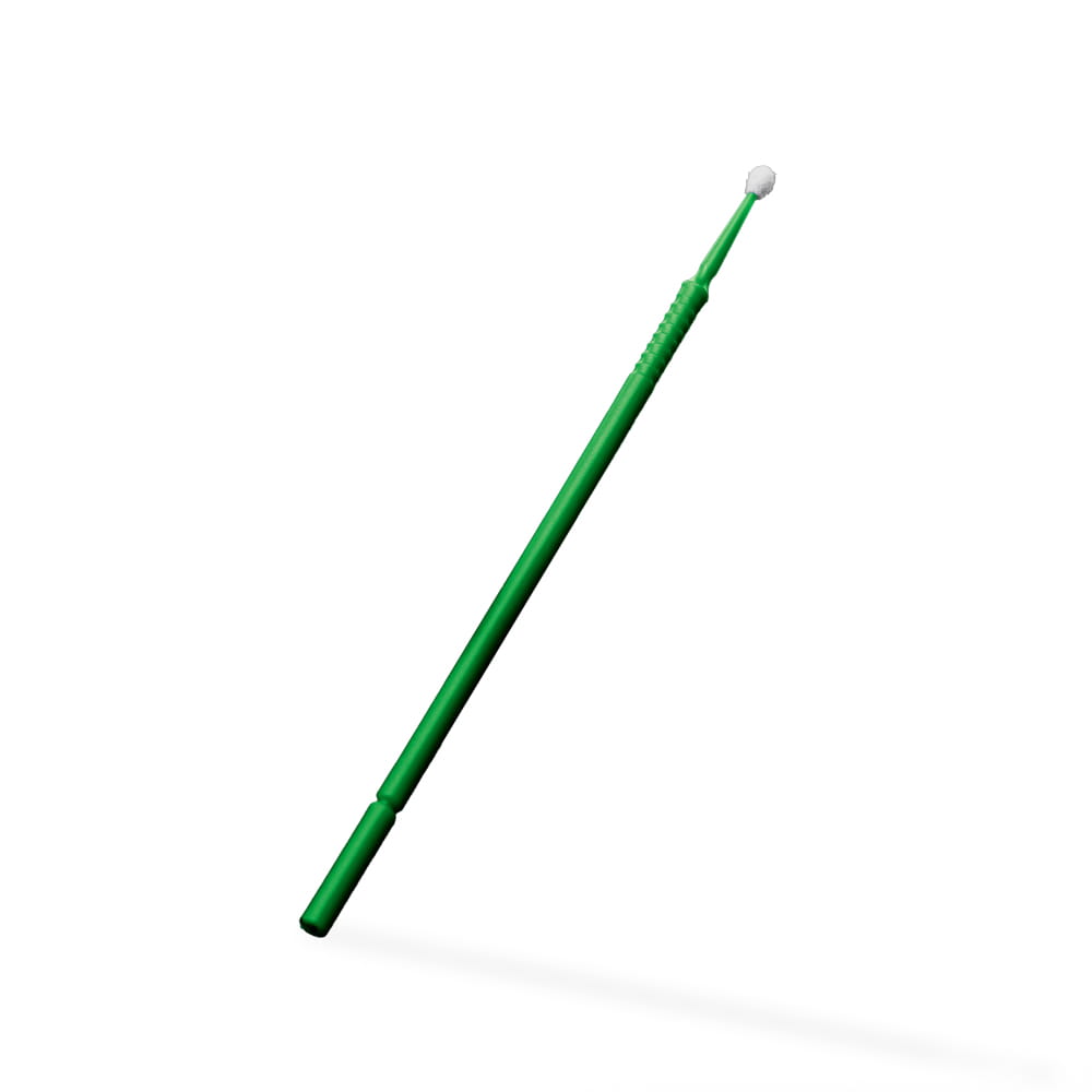 Einmal Mikroapplikatoren, 10cm, grün, regular, Kunststoff, Nylon, Med-Comfort