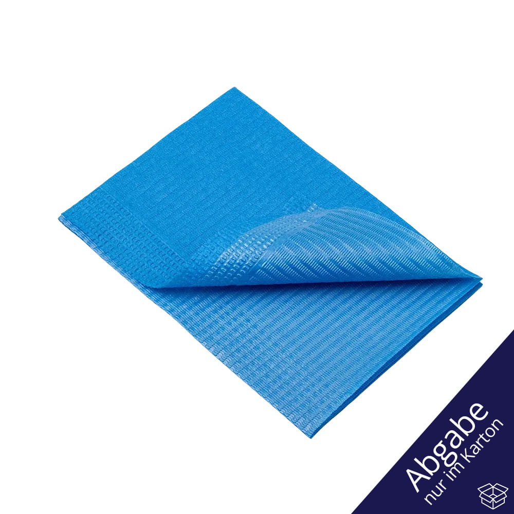 Dental Einweg Patientenservietten, 33 x 45 cm, Farbe blau