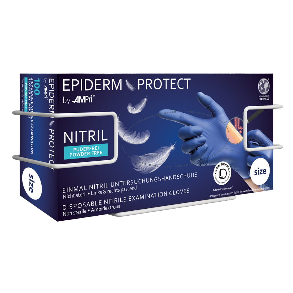 Handschuhbox-Halterung, weiß, aus Draht