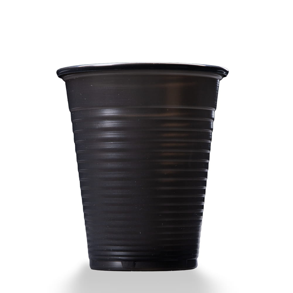 PP Mundspülbecher,180 ml, Farbe schwarz, Polypropylen