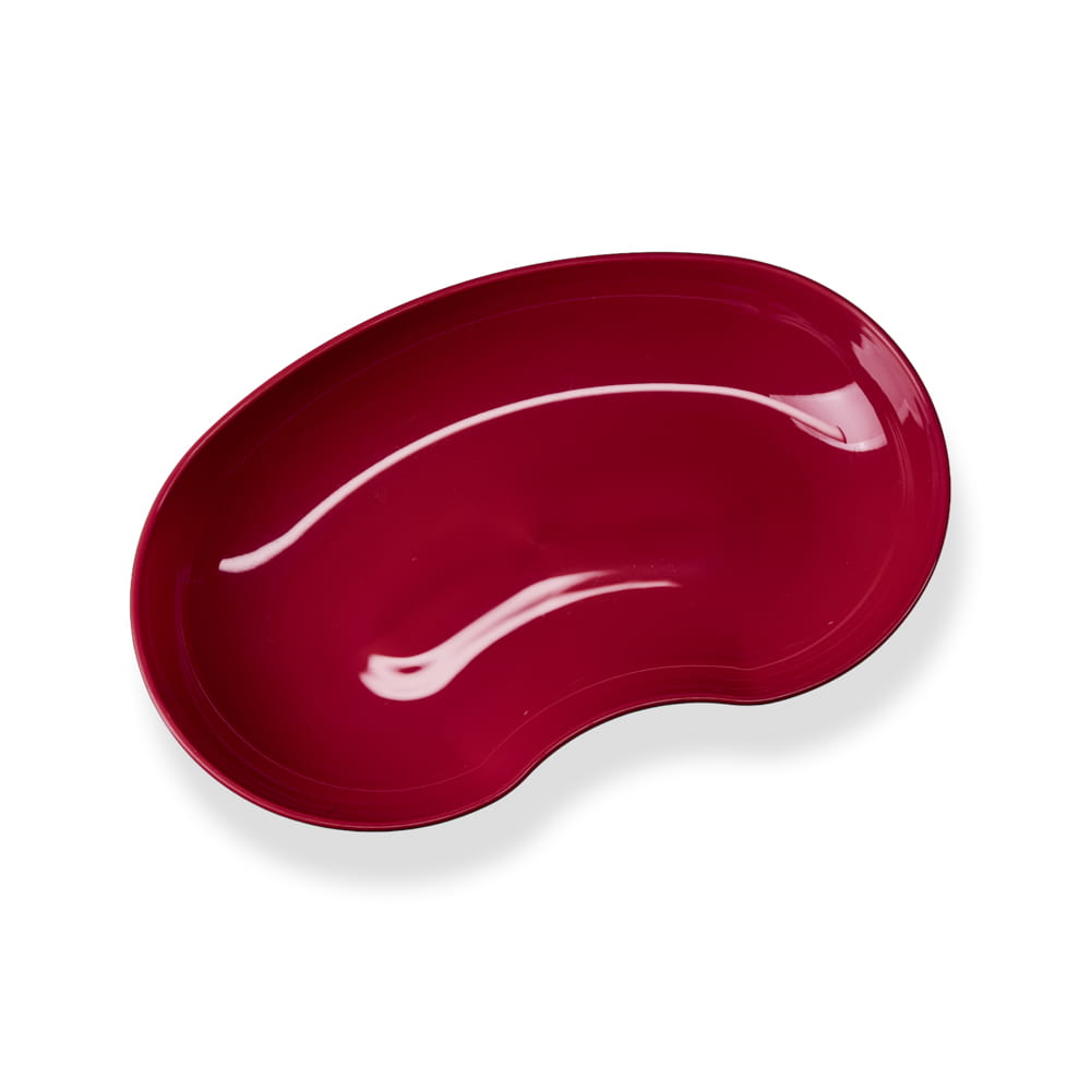 Kunststoff Nierenschale, Farbe bordeaux, rot, weinrot, 24 cm, 600 ml, Med-Comfort