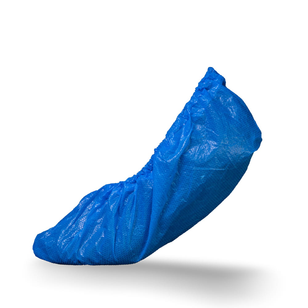 PE Einmal Überziehschuhe ultra stark, 15 x 42 cm, blau, Polyethylen, Med-Comfort
