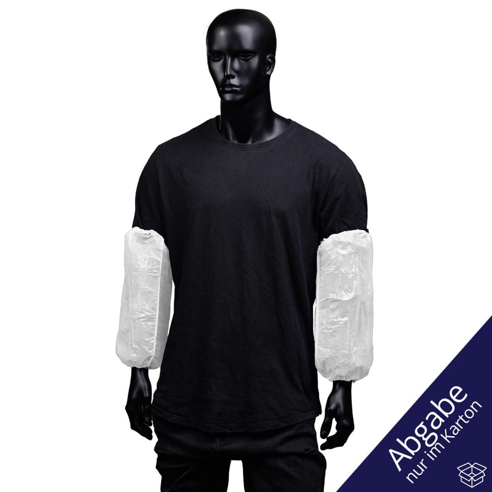 PE Ärmelschoner, 40 x 20 cm, Farbe weiß, Polyethylen, Med-Comfort