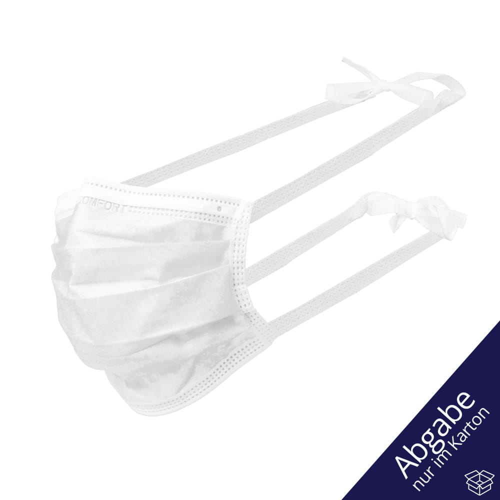 OP Maske zum Binden, weiß, Typ IIR, Med-Comfort