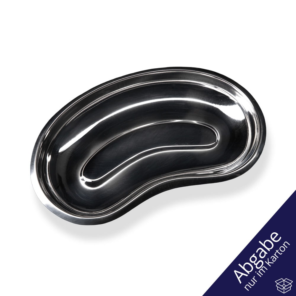 Edelstahl Nierenschale, silberglänzend, 250 x 40 mm