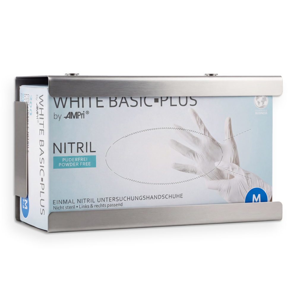 Einmalhandschuh Spender Stecksystem, Handschuh-Dispenserhalter, 250 x 135 x 95 mm, Edelstahl