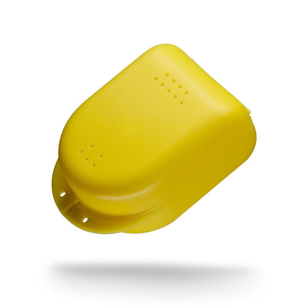 PP Dental Zahnspangenbox für Kinder, 90 x 60 x 45 cm, gelb, Polypropylen