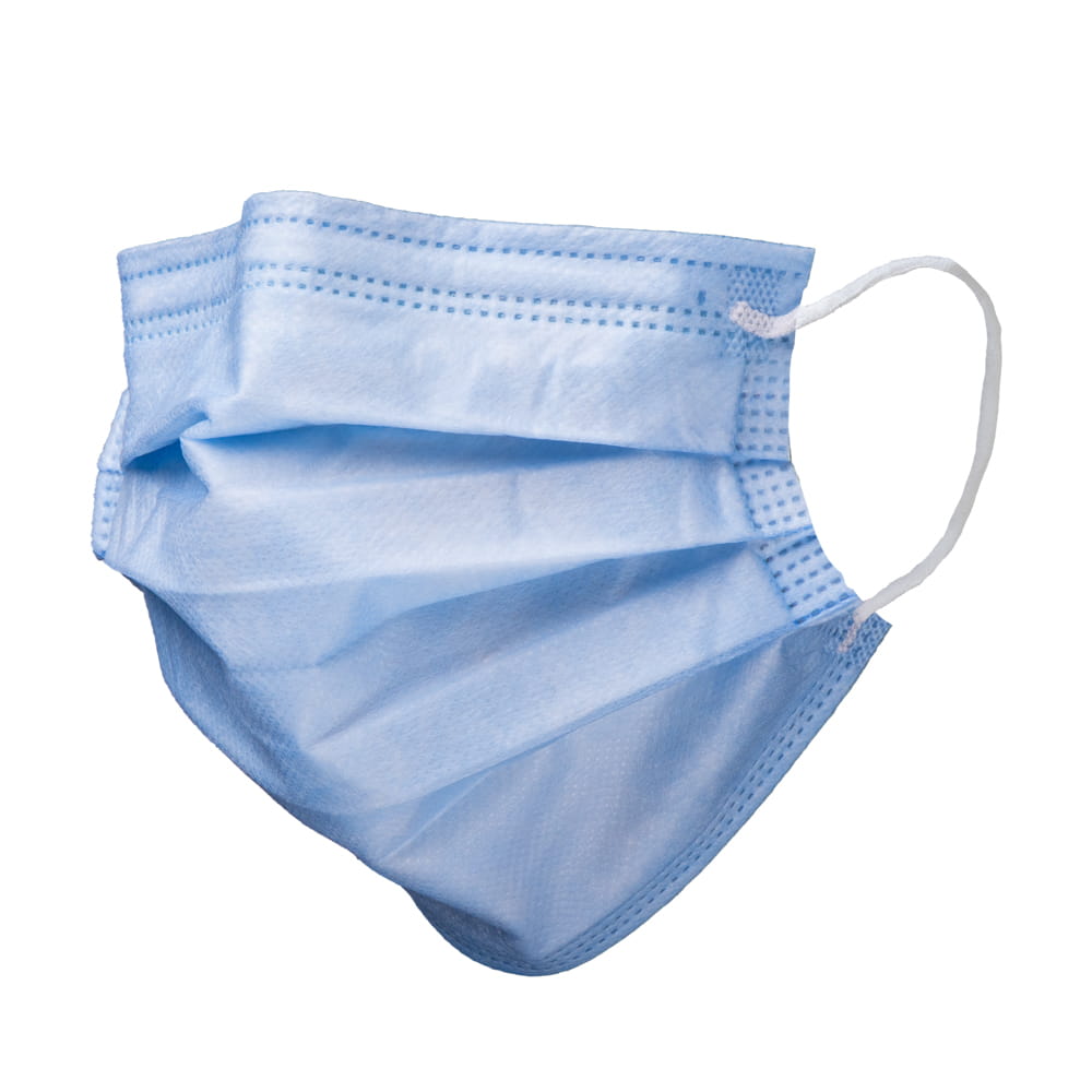 OP-Maske, blau, mit Antibeschlag-Funktion, FOG STOP, 4-lagig, mit Elastikbändern, Med-Comfort OP-Maske, blau, mit Antibeschlag-Funktion, FOG STOP, 4-lagig, mit Elastikbändern, Med-Comfort