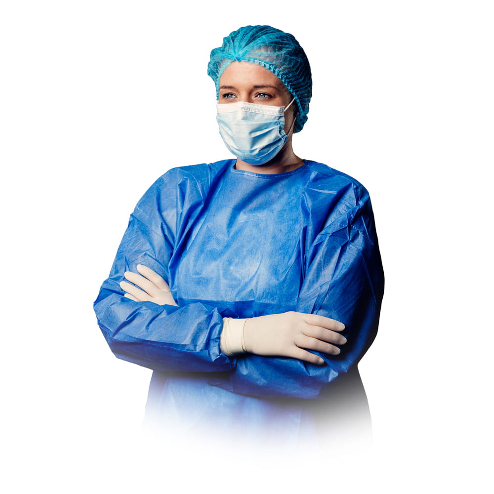 OP Maske, blau, Typ IIR, Med-Comfort