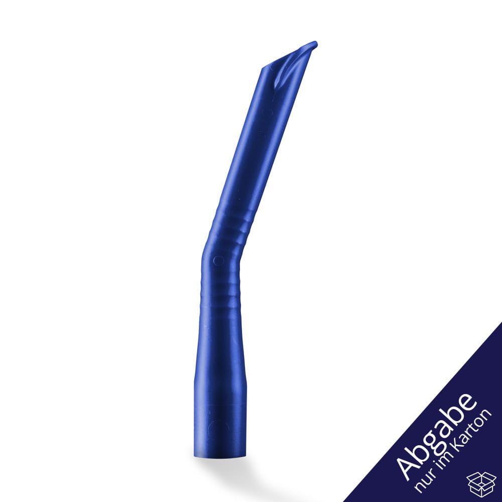 Dental Absaugkanülen für Erwachsene, Größe 124 x 16 mm, Farbe blau, Med-Comfort