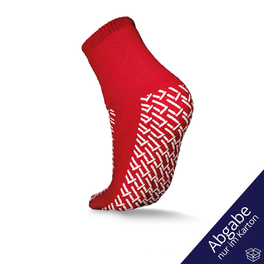 ECO-PLUS Antirutsch-Socken, Größe Universal, rot