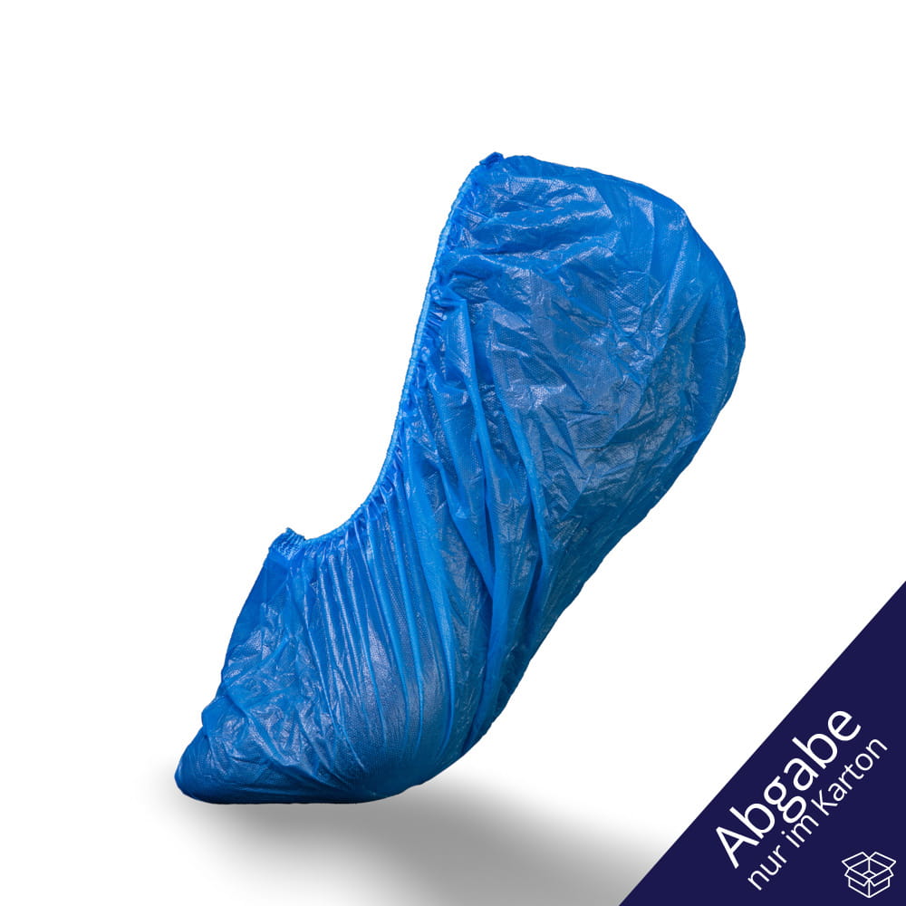 PE Einmal Überziehschuhe, 15 x 42 cm, blau, Polyethylen, Med-Comfort