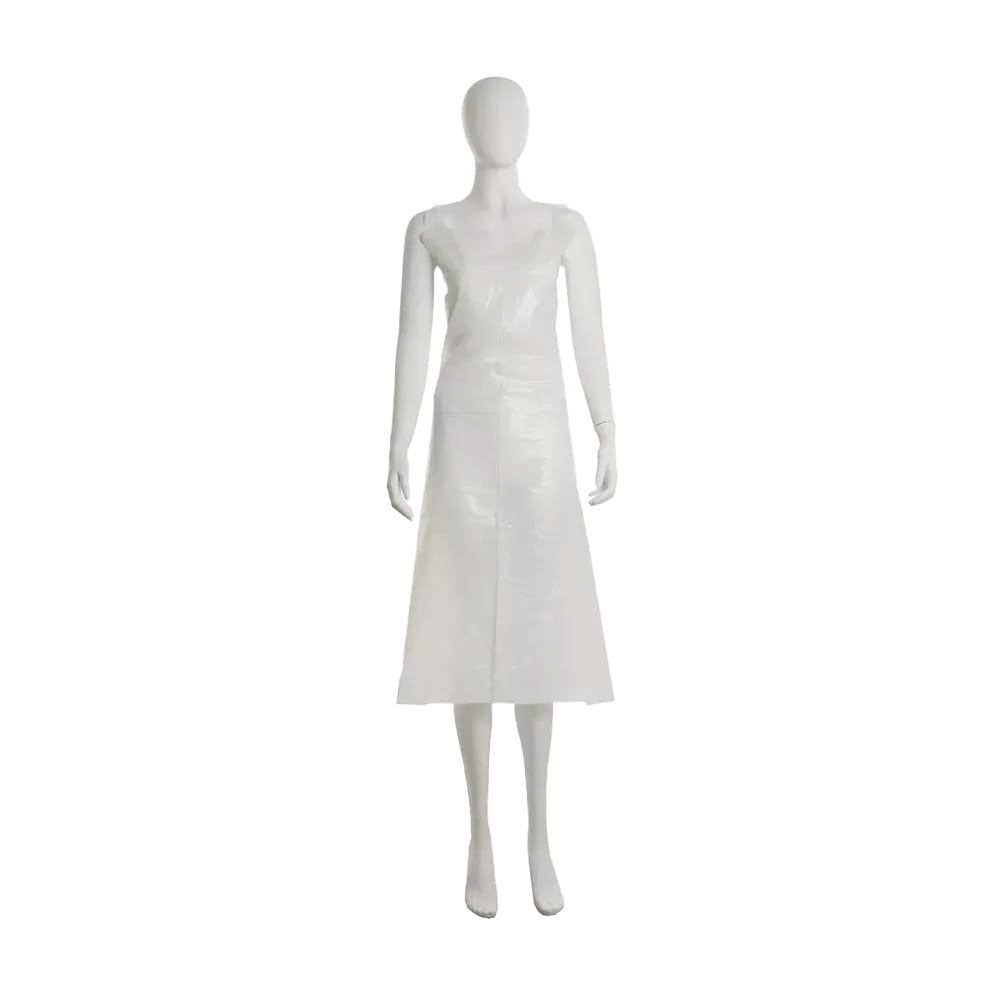 Einwegschürzen, weiß, glatte Oberfläche, 80 x 140cm, Polyethylen, geblockt, Med-Comfort Einwegschürzen, weiß, glatte Oberfläche, 80 x 140cm, Polyethylen, geblockt, Med-Comfort